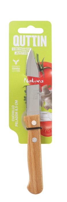 Quttin Cuchillo Pelador Natura Hoja 8.5 cm (60 Unidades)