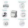 Siemens 5SV3344-4 Interruptor Diferencial Tipo B 40A 4P 30mA