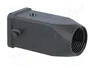 ILME Carcasa para Conectores HDC Tamaño 21.21 Recta Negra