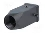 ILME Carcasa para Conectores HDC Tamaño 21.21 Recta Negra
