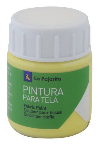 La Pajarita Pintura para tela amarillo claro 25 ml