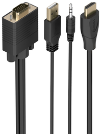 Aisens Cable Conversor SVGA a HDMI 2.0m Negro
