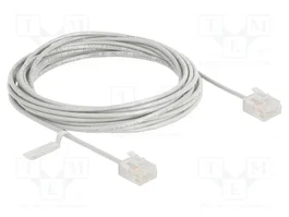 DeLOCK Cable de red Cat.6 U/UTP Ultra Slim 5 m Gris