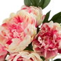 Ixia Ramo 5 Flores Rosa Pvc Jardín 46 cm (Set de 8)
