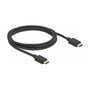 DeLOCK Cable HDMI de Alta Velocidad 48 Gbps 8K 60 Hz HDR Dolby Vision 2m, Negro