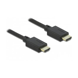 DeLOCK Cable HDMI de Alta Velocidad 48 Gbps 8K 60 Hz HDR Dolby Vision 2m, Negro