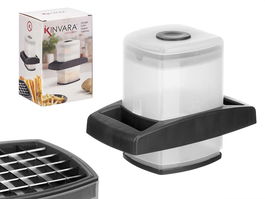 Kinvara Cortapatatas Deposito Negro 20 cm x 16 cm x 11 cm (Set de 8)