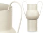 GIFTDECOR Jarron Acero Abombado Crema Pastel Med 22x32x14 cm (Set de 6)