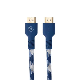 Blade Gaming FT0031 Cable HDMI 1.5 m - Versión 2.0 48 Gbps, Compatible con 8K/4K, Tipo A Estándar Macho Derecho, Color Azul y Blanco