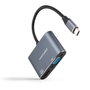 Nanocable Conversor USB-C a HDMI/VGA 15 cm Gris