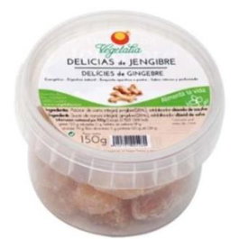 VEGETALIA Delicias de Jengibre Caramelos de Goma Veganos Sin Gluten Sin Lactosa 150gr
