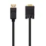 Nano Cable 10.15.4401 Cable Conversor DisplayPort Macho a VGA Macho 1m Negro Soporta 1920x1200@60Hz