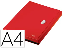 Leitz Clasificador Fuelle Recycle Polipropileno 5+1 Compartimentos DIN A4 Rojo