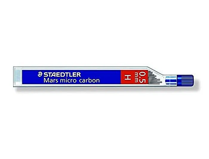 Staedtler Mars Micro Minas de Grafito 0,5 mm H Tubo con 12 Unidades Staedtler Mars Micro Minas de Grafito 0,5 mm H Tubo con 12 Unidades
