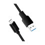 LogiLink Cable USB 3.2 Gen1 de 2 m, Tipo-C a Tipo-A, 5 Gbps, 60W, negro
