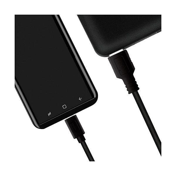 LogiLink Cable USB 3.2 Gen1 de 2 m, Tipo-C a Tipo-A, 5 Gbps, 60W, negro
