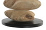 DKD Home Decor Lámpara de Sobremesa Teca y Hierro 32x32x71 cm