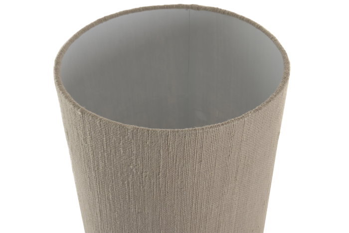 DKD Home Decor Lámpara de Sobremesa Teca y Hierro 32x32x71 cm