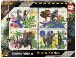 EDUCA BORRAS Puzzle Multi 4 en 1 Jurassic World