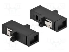 DeLOCK Acoplador de Fibra Óptica MTRJ hembra a MTRJ hembra Negro
