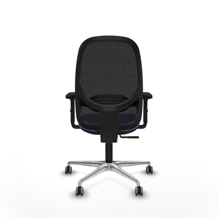 PIQUERAS Y CRESPO Silla de oficina Cilanco, mecanismo Sincro, Lila y Negro