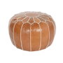 DKD Home Decor Cojín de Suelo de Piel 50x50x40 cm Camel