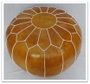 DKD Home Decor Loft Cojín Suelo Camel Polipiel 50 x 50 x 40 cm