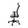 PIQUERAS Y CRESPO Silla de oficina Haches Gris con mecanismo Sincro/Traslack
