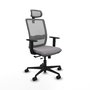 PIQUERAS Y CRESPO Silla de oficina Haches Gris con mecanismo Sincro/Traslack