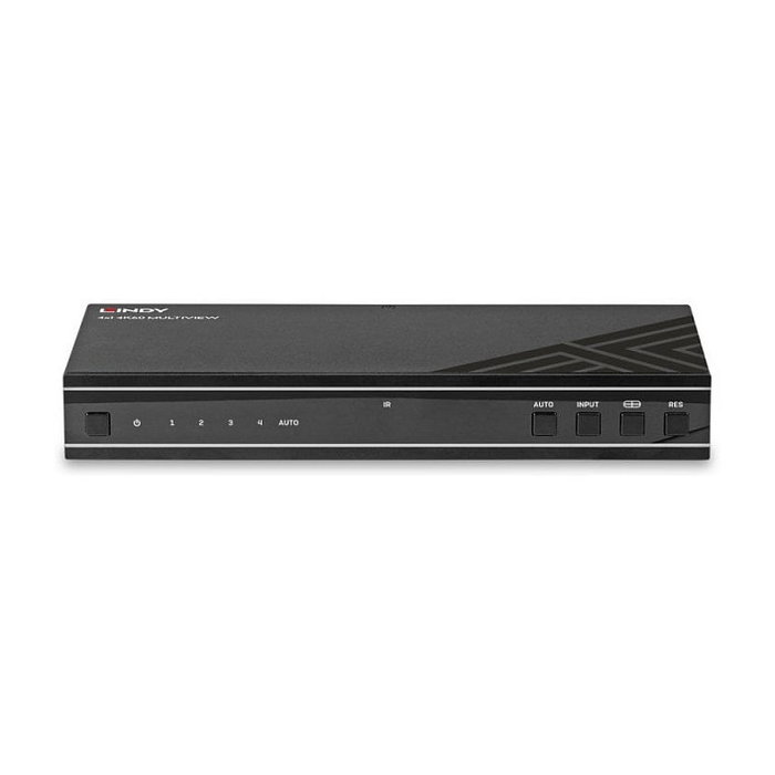 Lindy 4x1 4K60 HDMI Seamless Multiview Switch para 4 Fuentes Ultra HD