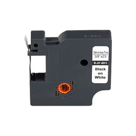 G&G Cinta para Etiquetadora 9 mm x 7 m Negro sobre Blanco Compatible con Dymo D1