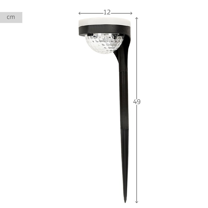 Aktive Pack de 2 focos solares LED con baliza para jardín