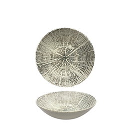 Summa Bol Coupe Blanco Forest de Gres para Vajilla - 17 cm de Diámetro, 5 cm de Alto, Capacidad 40 cl (Set de 6)