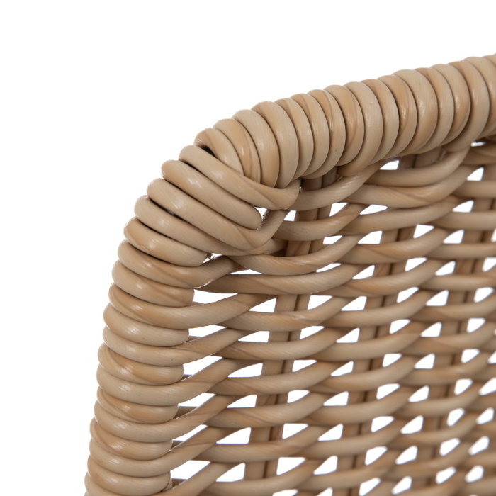 Silla Natural-Negro Pp/Metal Salón 45 X 41 X 83 cm