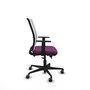 PIQUERAS Y CRESPO Silla de oficina Haches Morado y Blanco