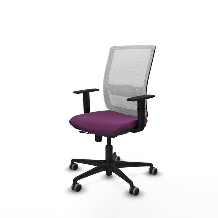 PIQUERAS Y CRESPO Silla de oficina Haches Morado y Blanco