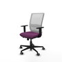 PIQUERAS Y CRESPO Silla de oficina Haches Morado y Blanco
