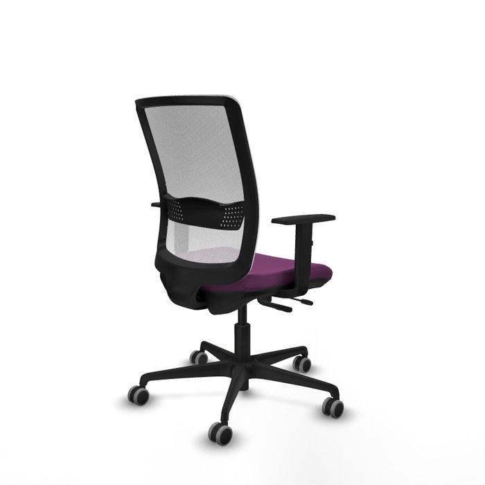 PIQUERAS Y CRESPO Silla de oficina Haches Morado y Blanco