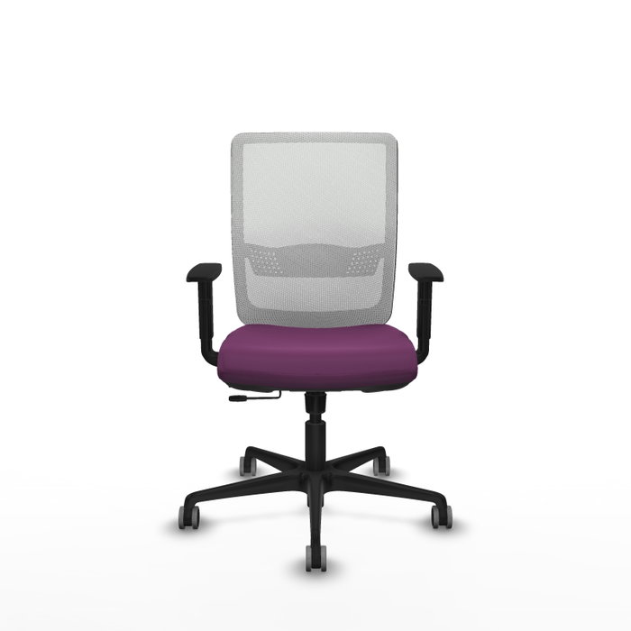 PIQUERAS Y CRESPO Silla de oficina Haches Morado y Blanco