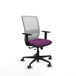 PIQUERAS Y CRESPO Silla de oficina Haches Morado y Blanco