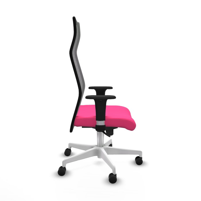 PIQUERAS Y CRESPO Sillón Albacete con mecanismo Sincro, Rosa y Negro