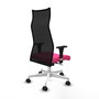 PIQUERAS Y CRESPO Sillón Albacete con mecanismo Sincro, Rosa y Negro