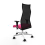 PIQUERAS Y CRESPO Sillón Albacete con mecanismo Sincro, Rosa y Negro