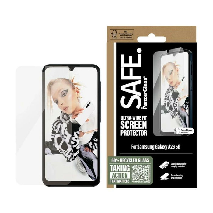 Panzerglass Protector Safe by Panzerglass para Samsung A26 5G Panzerglass Protector Safe by Panzerglass para Samsung A26 5G
