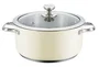 Haeger PA-32H.014A Olla Sopera Acero Inoxidable con Tapa de Vidrio para Todo Tipo de Cocinas (Inducción, Cerámica, Gas) 32 cm