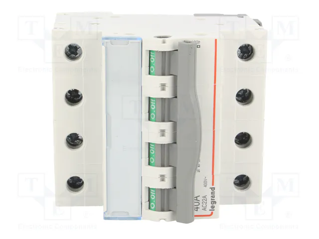 LEGRAND FR300 Interruptor de aislamiento 4 polos 40A 400VAC LEGRAND FR300 Interruptor de aislamiento 4 polos 40A 400VAC