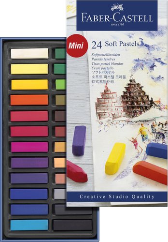 Faber-Castell Tizas Pastel Blandas Mini Barras Cuadradas Multicolor 24 Unidades Faber-Castell Tizas Pastel Blandas Mini Barras Cuadradas Multicolor 24 Unidades
