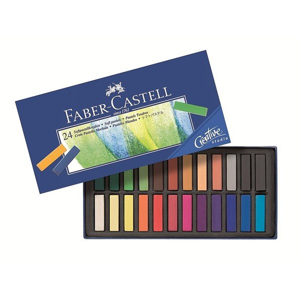 Faber-Castell Tizas Pastel Blandas Mini Barras Cuadradas Multicolor 24 Unidades Faber-Castell Tizas Pastel Blandas Mini Barras Cuadradas Multicolor 24 Unidades