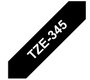 Brother TZe-345 Cinta de Etiquetado Laminada 18mm x 8m Blanco sobre Negro