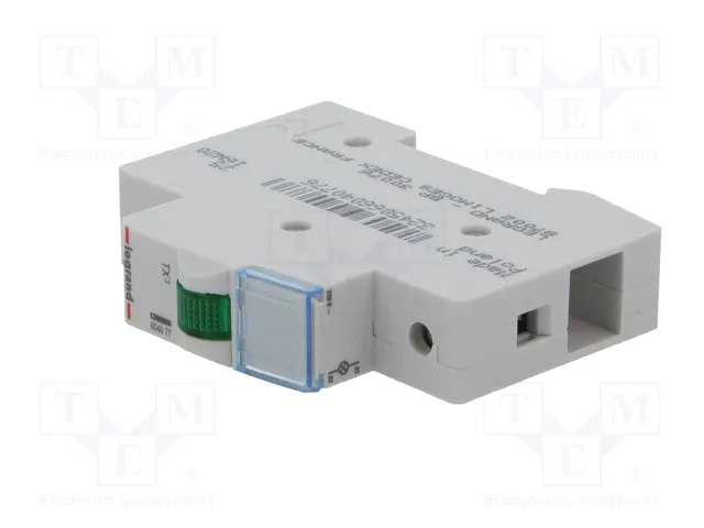 LEGRAND Indicador LED Verde 230VAC para raíl DIN